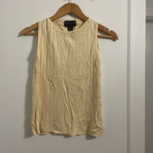 August Silk Butter Yellow tank